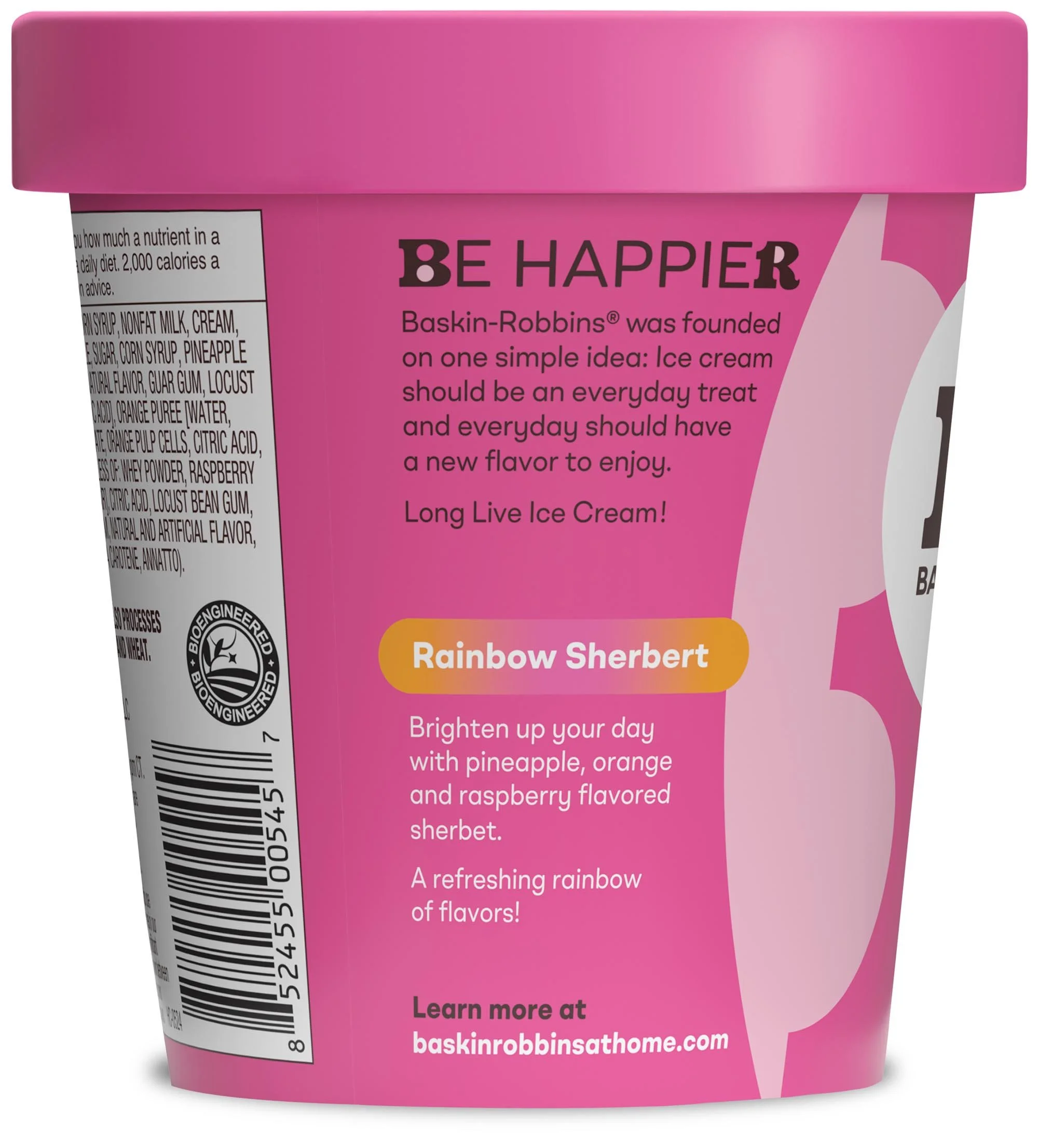 Flavor Page Rainbow Sherbet — BaskinRobbinsatHome